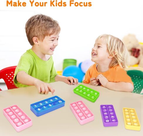 عشرائة إطار بوبر ، ألعاب Math Fidget الحسية ، لعبة العد العشرة ، لعبة تعليمية للأطفال ، أنشطة التعلم الجماعية (حزمة 10)) in Saudi Arabia
