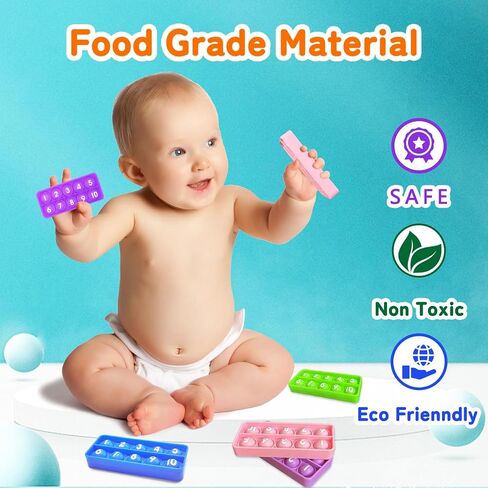 عشرائة إطار بوبر ، ألعاب Math Fidget الحسية ، لعبة العد العشرة ، لعبة تعليمية للأطفال ، أنشطة التعلم الجماعية (حزمة 10)) in Saudi Arabia