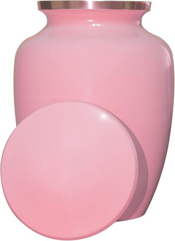 Pink Infant Cremation Urns, Urn for Cats, Dogs, Artwork Cremation Urn, Ash Urns with Personalized Engraving (Footprint) in Saudi Arabia