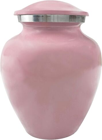 Pink Infant Cremation Urns, Urn for Cats, Dogs, Artwork Cremation Urn, Ash Urns with Personalized Engraving (Footprint) in Saudi Arabia