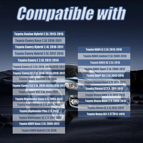 Engine Valve Cover Gasket Set Compatible with Lexus ES300h NX300h 2.5L, Toyota Avalon 2.5L, Camry 2.5L, Highlander 2.7L, RAV4 2.5L, Sienna 2.7L, Venza 2.7L, Scion tC 2.5L Replace# VS50825R in Saudi Arabia
