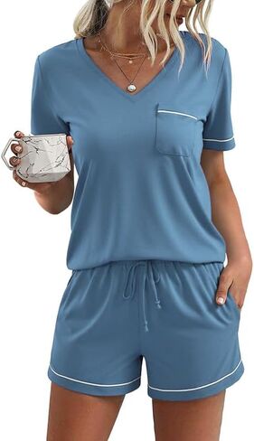 Litherday Womens Pajama مجموعات قصيرة الأكمام بيجاماس ناع in Kuwait