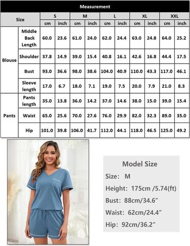 Litherday Womens Pajama مجموعات قصيرة الأكمام بيجاماس ناع in Kuwait