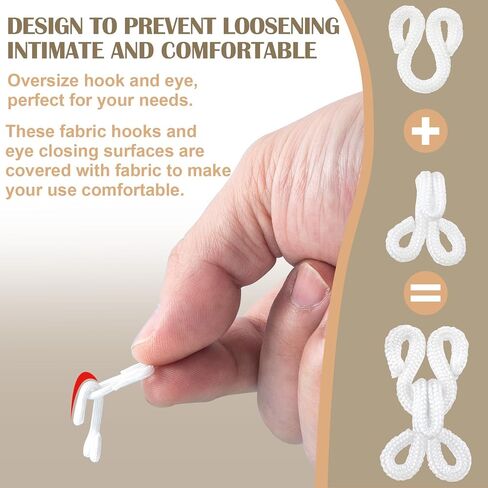 HINZIC 80 Pairs Gold Sewing Hooks and Eyes Closure, 9/12/14/16mm Metal Bra Snap Hook Replacement for Clothing Trousers Skirts Crafts Dress in Saudi Arabia