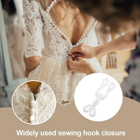 HINZIC 80 Pairs Gold Sewing Hooks and Eyes Closure, 9/12/14/16mm Metal Bra Snap Hook Replacement for Clothing Trousers Skirts Crafts Dress in Saudi Arabia