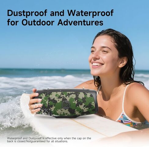 Portable Loud Bluetooth Speaker, 60W Large Subwoofer Wireless Bluetooth 5.3 with Powerbank USB Charge Out,Waterproof IPX7,Rugged Outdoor Boombox for Party,Camping,Beach,RV Life,Garage in Kuwait