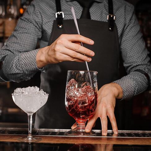 Patelai 8 Pieces Stainless Steel Coffee Stirrers Mixing Spoon Drink Cocktail Stir Sticks Stirring Tea Spoon Long Handle Bar Spoon, 7.87 Inch in Kuwait