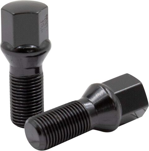 Wheel Accessories Parts Set of 20 Black M15x1.25 Lug Bolts Ball Seat with 17mm Hex, 40mm Thread Length Wheel Lug Bolt for Factory & Aftermarket Wheels- Fits 2019-2021 Mercedes GLE350, GLE450, GLE580 in Saudi Arabia