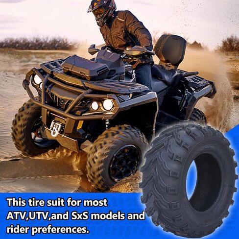 مجموعة من 2 atv utv إطارات All-Terrain 22x10-10 4PR ، البناء المائل نمط فقي غير الاتجاه QD-115 ، زوج من إطارات utv 2 مناسبة للطين والحصى والرمل والرمال in Kuwait