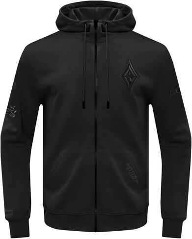 Mens WNBA Classic Triple Black Full Zip Hoodie in Saudi Arabia
