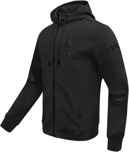 Mens WNBA Classic Triple Black Full Zip Hoodie in Saudi Arabia
