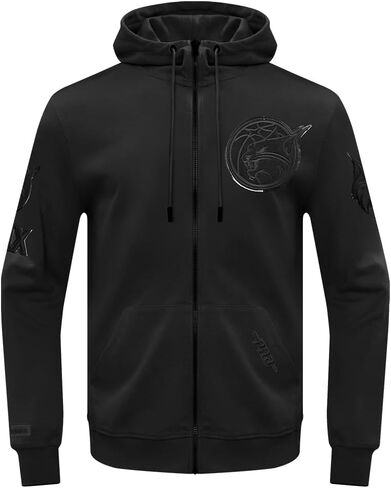 Mens WNBA Classic Triple Black Full Zip Hoodie in Saudi Arabia