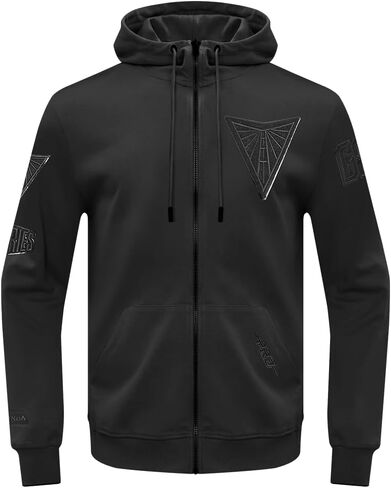Mens WNBA Classic Triple Black Full Zip Hoodie in Saudi Arabia