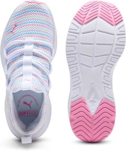 PUMA Softride One4All Sorbet (Big Kid) Puma Black/Passionfruit 5 Big Kid M in Saudi Arabia