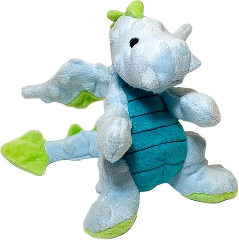 goDog Bubble Plush Dragons Squeaky Dog Toy, Chew Guard Technology - Green, Small in Kuwait