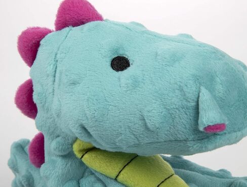 goDog Bubble Plush Dragons Squeaky Dog Toy, Chew Guard Technology - Green, Small in Kuwait