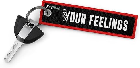 KEYTAILS Keychains, Premium Quality Key Tag for Cars, Trucks, Motorcycle, Sportbike, Scooters, ATV, UTV [F Your Feelings] in Kuwait