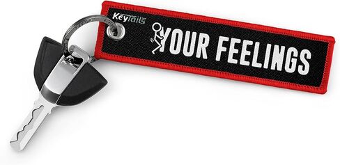KEYTAILS Keychains, Premium Quality Key Tag for Cars, Trucks, Motorcycle, Sportbike, Scooters, ATV, UTV [F Your Feelings] in Saudi Arabia