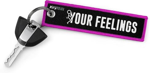 KEYTAILS Keychains, Premium Quality Key Tag for Cars, Trucks, Motorcycle, Sportbike, Scooters, ATV, UTV [F Your Feelings] in Kuwait