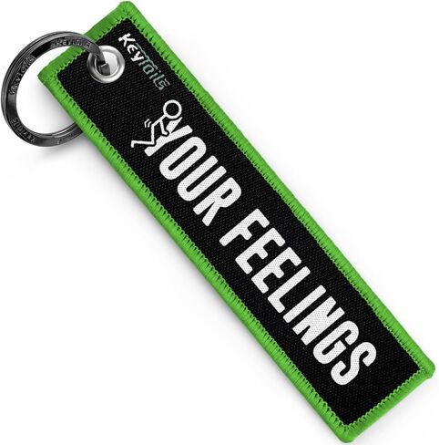 KEYTAILS Keychains, Premium Quality Key Tag for Cars, Trucks, Motorcycle, Sportbike, Scooters, ATV, UTV [F Your Feelings] in Kuwait