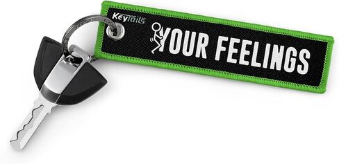 KEYTAILS Keychains, Premium Quality Key Tag for Cars, Trucks, Motorcycle, Sportbike, Scooters, ATV, UTV [F Your Feelings] in Kuwait
