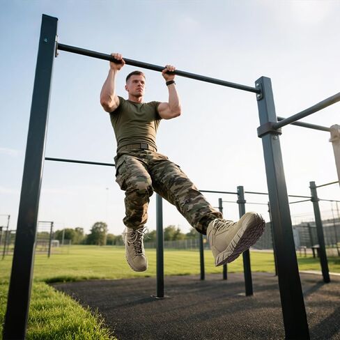 FREE SOLDIER Hiking Work Boots Men's Tactical Boots 6 Inches Lightweight Military Boots Breathable Outdoors Desert Boots in Kuwait