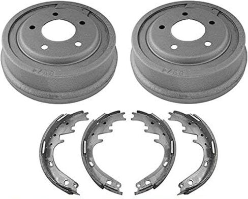 Rear Brake Drums & Shoes All 3pc Kit for Ford F150 & BRONCO 1987-1996 in Saudi Arabia