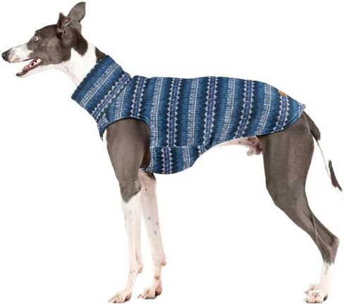 Acrylic Fleece Jumper for Greyhounds: Style, Warmth, and Comfort - Elegant Design Cold Protection - Ideal for Sighthounds - Ethnic, L in Kuwait