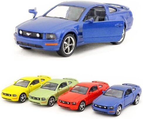 KiNSMART 2006 Ford Mustang GT Edition Yellow w/Racing Strips Decal 1:38 Scale 5" Die Cast Metal Model Toy Car in Kuwait