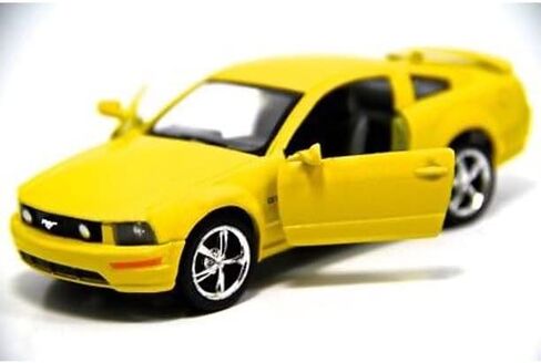 KiNSMART 2006 Ford Mustang GT Edition Yellow w/Racing Strips Decal 1:38 Scale 5" Die Cast Metal Model Toy Car in Kuwait