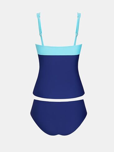 Cupshe Women’s Tankini يضع قطعتين من ملابس السباحة V بدلة استحمام قابلة للتعديل in Saudi Arabia