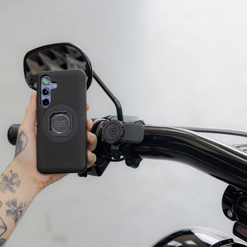 Quad Lock Motorcycle Handlebar Phone Mount PRO - Large with Vibration Dampener and MAG Phone Case for iPhone 16 Pro Max in Saudi Arabia