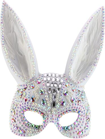 Trendy Apparel Shop Women's Bunny Half Mask Costume Accessory in Saudi Arabia