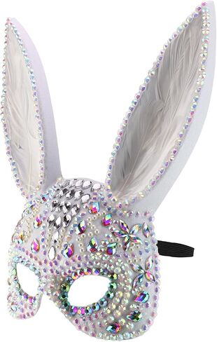 Trendy Apparel Shop Women's Bunny Half Mask Costume Accessory in Saudi Arabia