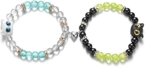 MIFYNN Matching Bracelets for Couples Friendship Relationship Promise Cat Bracelet Gift for Girlfriend Boyfriend Best Friends Bff in Saudi Arabia