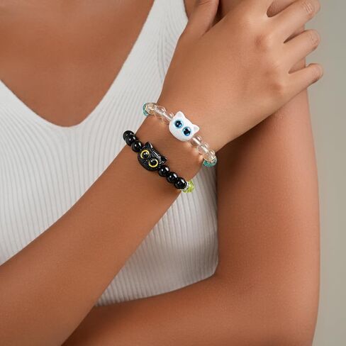 MIFYNN Matching Bracelets for Couples Friendship Relationship Promise Cat Bracelet Gift for Girlfriend Boyfriend Best Friends Bff in Saudi Arabia