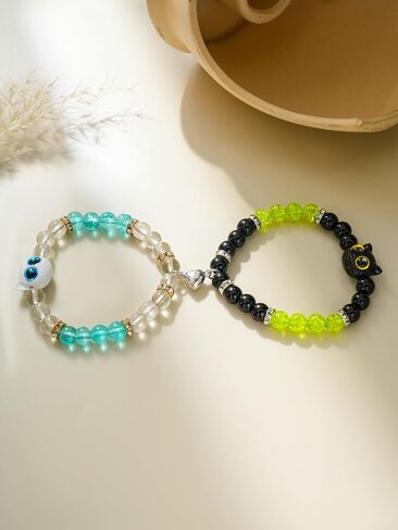 MIFYNN Matching Bracelets for Couples Friendship Relationship Promise Cat Bracelet Gift for Girlfriend Boyfriend Best Friends Bff in Saudi Arabia