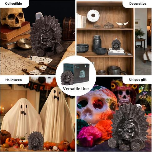 صافرة الموت "OW" Aztec - تنتج صرخات عالية تشبه الإنسان عند ديسيبل عالية، تصميم برونزي قديم قابل للجمع in Saudi Arabia