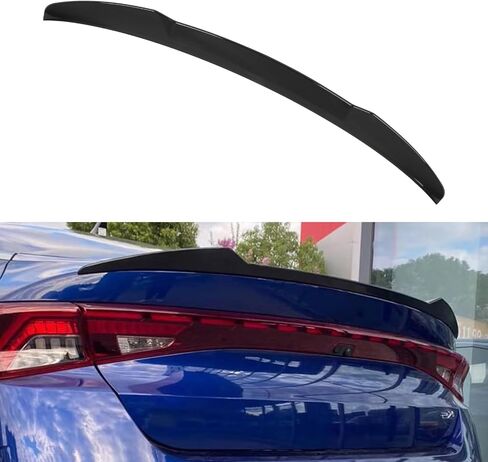 cciyu Highkick Rear Trunk Lip Spoiler Wing Fits for 2021-2022 for Kia K5 Optima Racing Trunk Spoiler(ABS Glossy Black) in Saudi Arabia