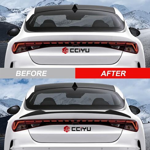 cciyu Highkick Rear Trunk Lip Spoiler Wing Fits for 2021-2022 for Kia K5 Optima Racing Trunk Spoiler(ABS Glossy Black) in Saudi Arabia