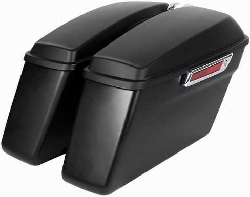 أكياس السرج الصلبة السوداء غير اللامعة لتجول هارلي ، FLHT ، FLHTCU ، FLHRC ، ROAD KING ، ROAD GLIDE ، GLIDE ، Electra Glide ، Ultra-Classic 2014-Later in Saudi Arabia