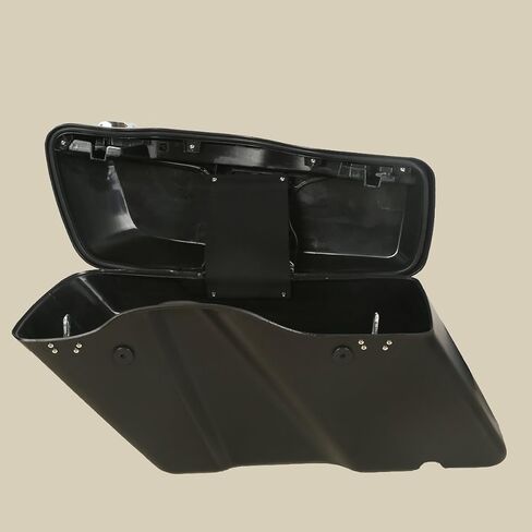 أكياس السرج الصلبة السوداء غير اللامعة لتجول هارلي ، FLHT ، FLHTCU ، FLHRC ، ROAD KING ، ROAD GLIDE ، GLIDE ، Electra Glide ، Ultra-Classic 2014-Later in Saudi Arabia