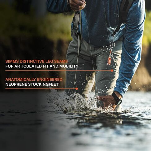 Simms Men’s Freestone Stockingfoot Fishing Wading Pants - Waterproof, Lightweight and Breathable Warm Weather Fishing Pants - Smoke - XX-Large 12-13 Foot in Saudi Arabia
