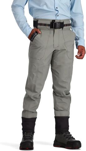 Simms Men’s Freestone Stockingfoot Fishing Wading Pants - Waterproof, Lightweight and Breathable Warm Weather Fishing Pants - Smoke - XX-Large 12-13 Foot in Saudi Arabia