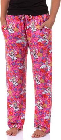 SpongeBob Squarepants Pajama Pants الخدين الرملية والزهور قاع صالة النوم للبالغين in Saudi Arabia