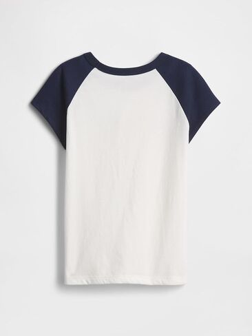 GAP Girls' Short Sleeve Raglan Graphic Tee in Saudi Arabia