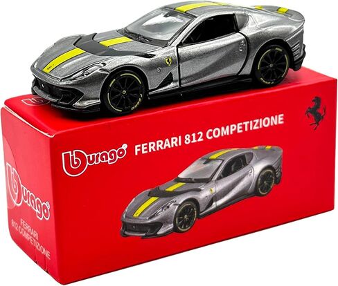 Bburago 1:64 Scale Ferrari Series Model Collection Race Diecast Metal Model Car (812 Competizione Red) in Saudi Arabia