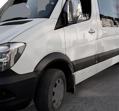 Fender Flares Wheel Protector for Mercedes Sprinter W906 2006-2018 Black 4 PCS in Saudi Arabia