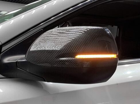IJdmtoy عدسة مدخنة العنبر الكامل LED Strip Sequential Sequential Flash View Mirror Turn Turn Assolbly Termbly Termbly متوافق مع Honda Accord CR-V HR-V ، إلخ in Saudi Arabia