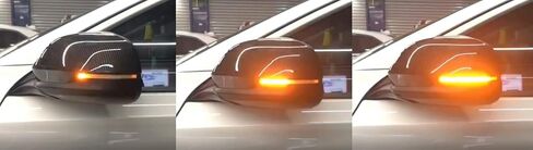 IJdmtoy عدسة مدخنة العنبر الكامل LED Strip Sequential Sequential Flash View Mirror Turn Turn Assolbly Termbly Termbly متوافق مع Honda Accord CR-V HR-V ، إلخ in Saudi Arabia